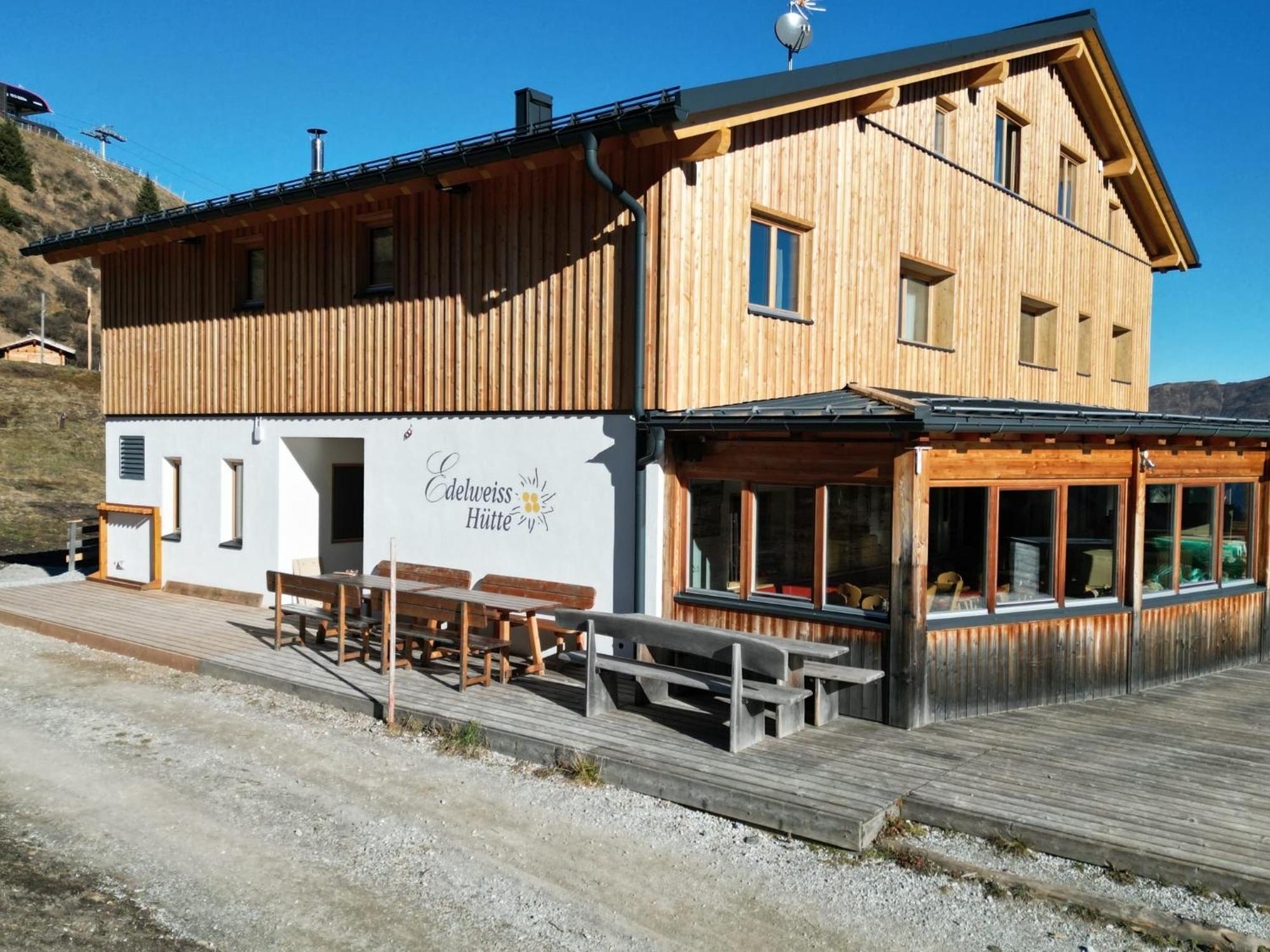 Berggasthaus Edelweisshütte Ladurns Innerpflersch Exterior foto
